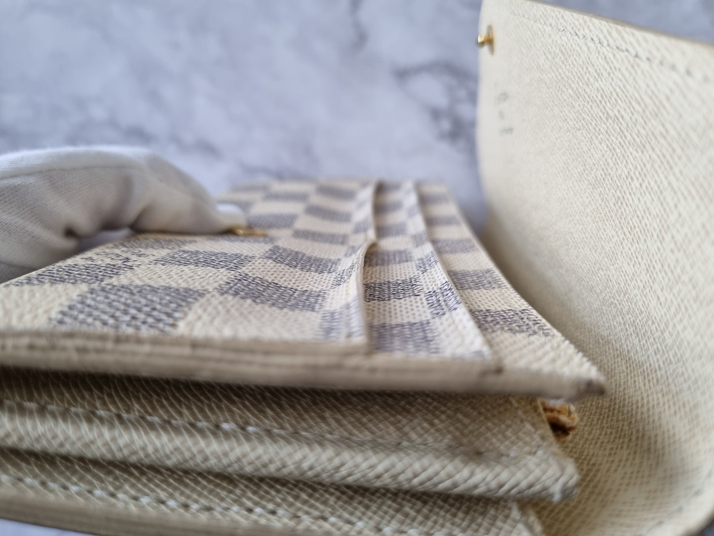 Louis Vuitton Geldbörse Sarah - Damier Azur Canvas