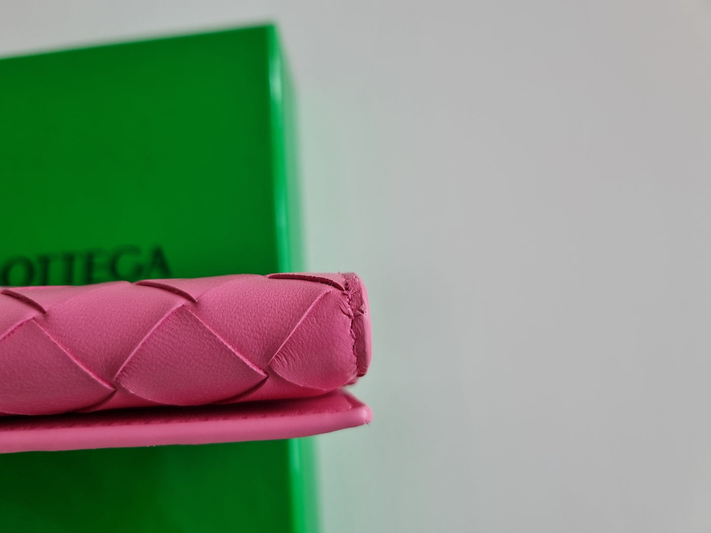 Bottega Veneta lange Geldbörse/Portemonnaie - Intrecciato - Pink