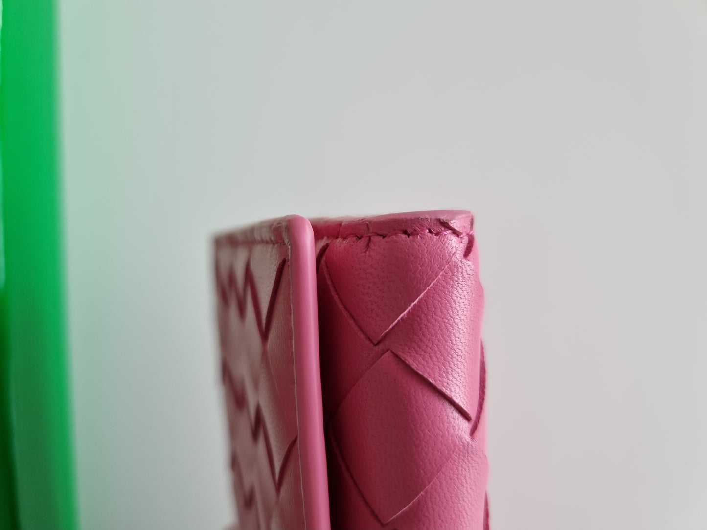 Bottega Veneta lange Geldbörse/Portemonnaie - Intrecciato - Pink