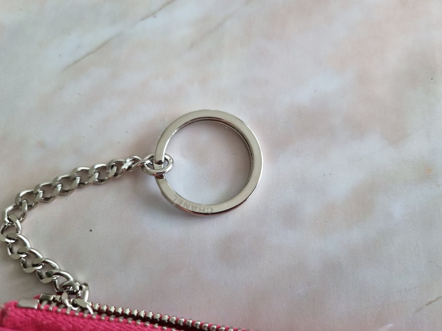 Chanel Schlüsseletui Camellia - Fuchsia/Pink