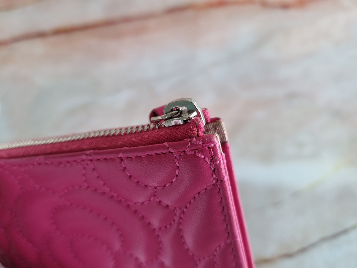 Chanel Schlüsseletui Camellia - Fuchsia/Pink