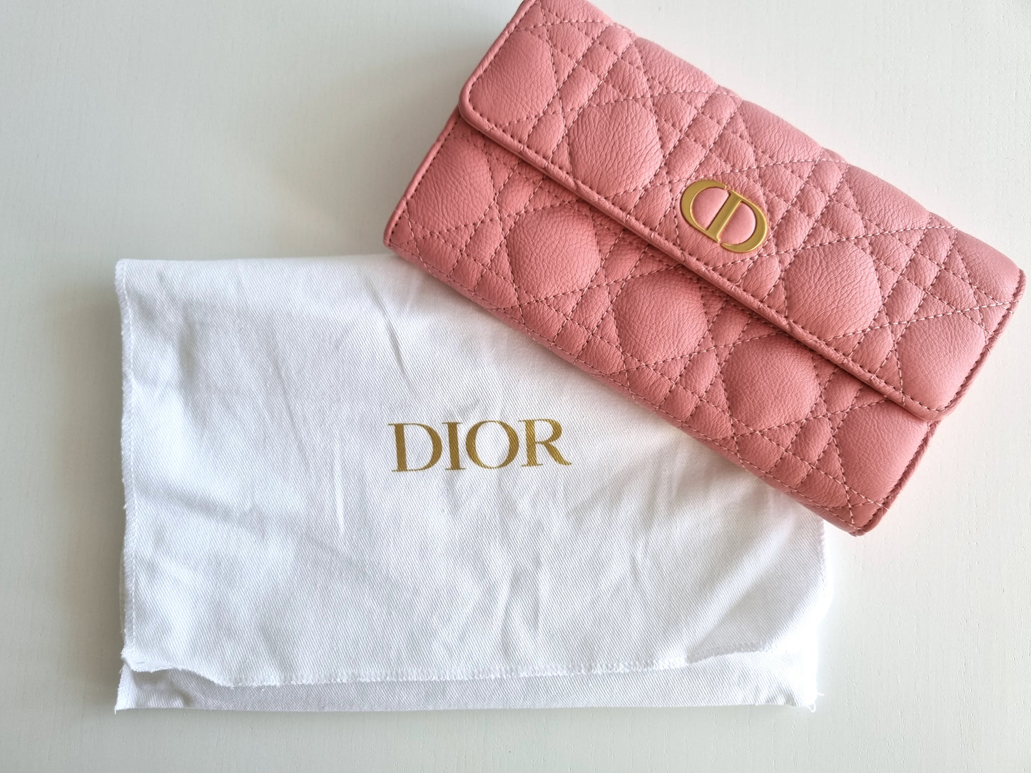 Dior Langes Portemonnaie Caro Orchid - Pink