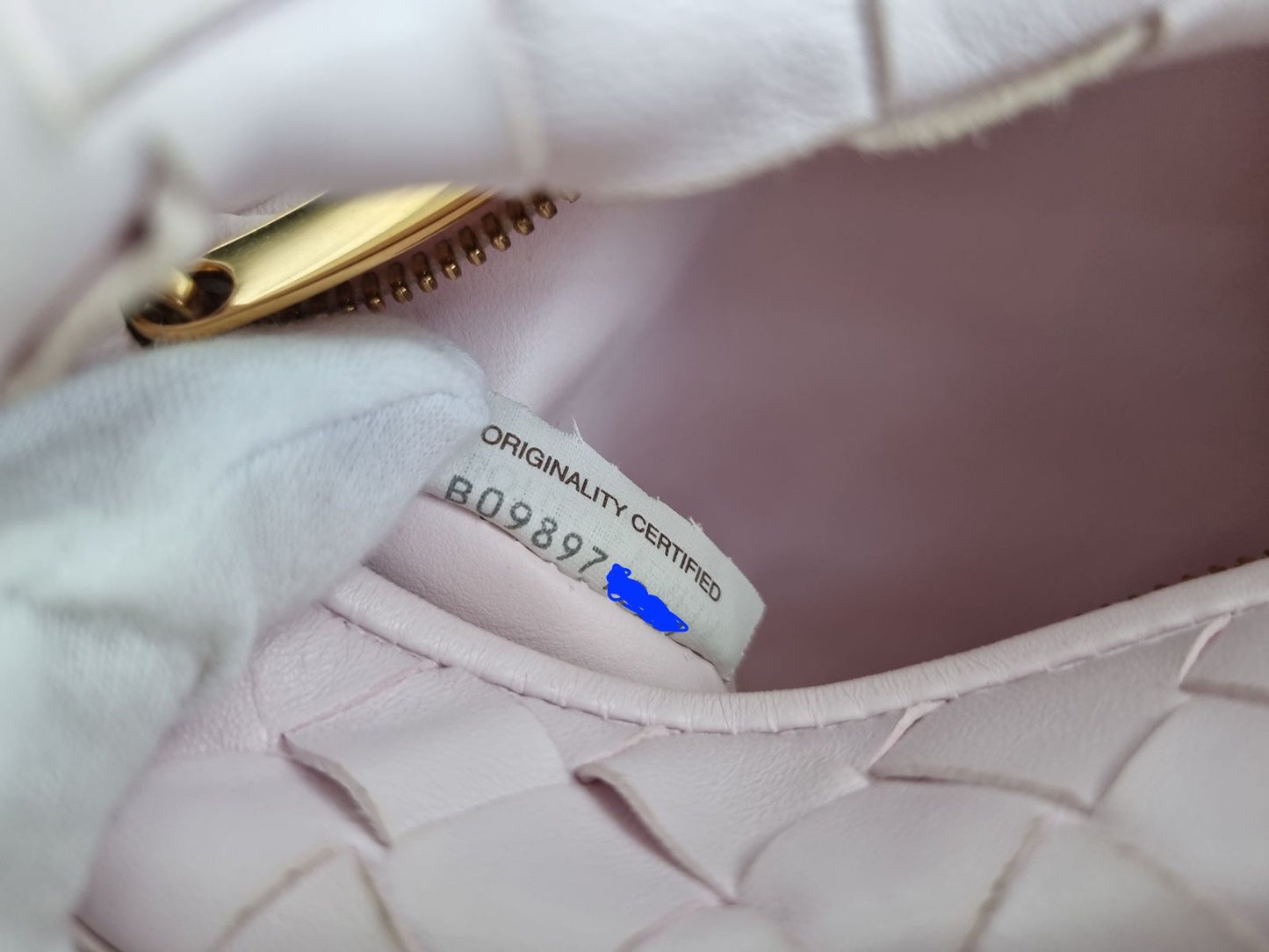 Bottega Veneta Tasche Mini Jodie - Rosa/Bliss Washed