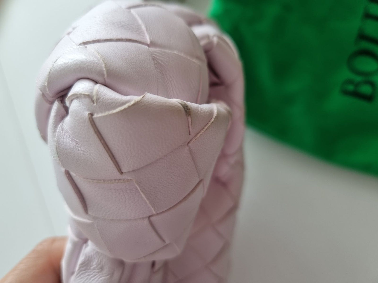 Bottega Veneta Tasche Mini Jodie - Rosa/Bliss Washed