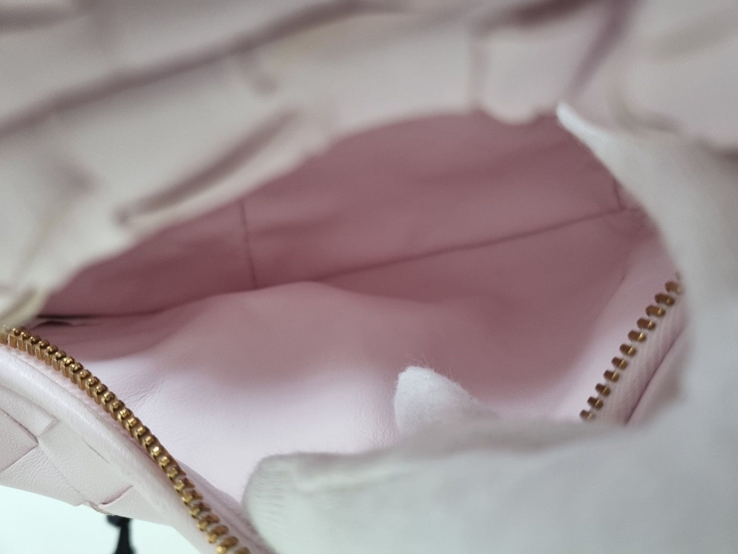 Bottega Veneta Tasche Mini Jodie - Rosa/Bliss Washed