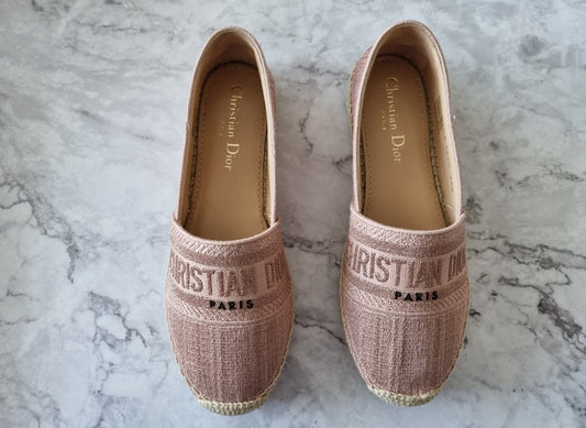 Dior Espradilles Pink - Größe 36 (Passt Größe EU37)