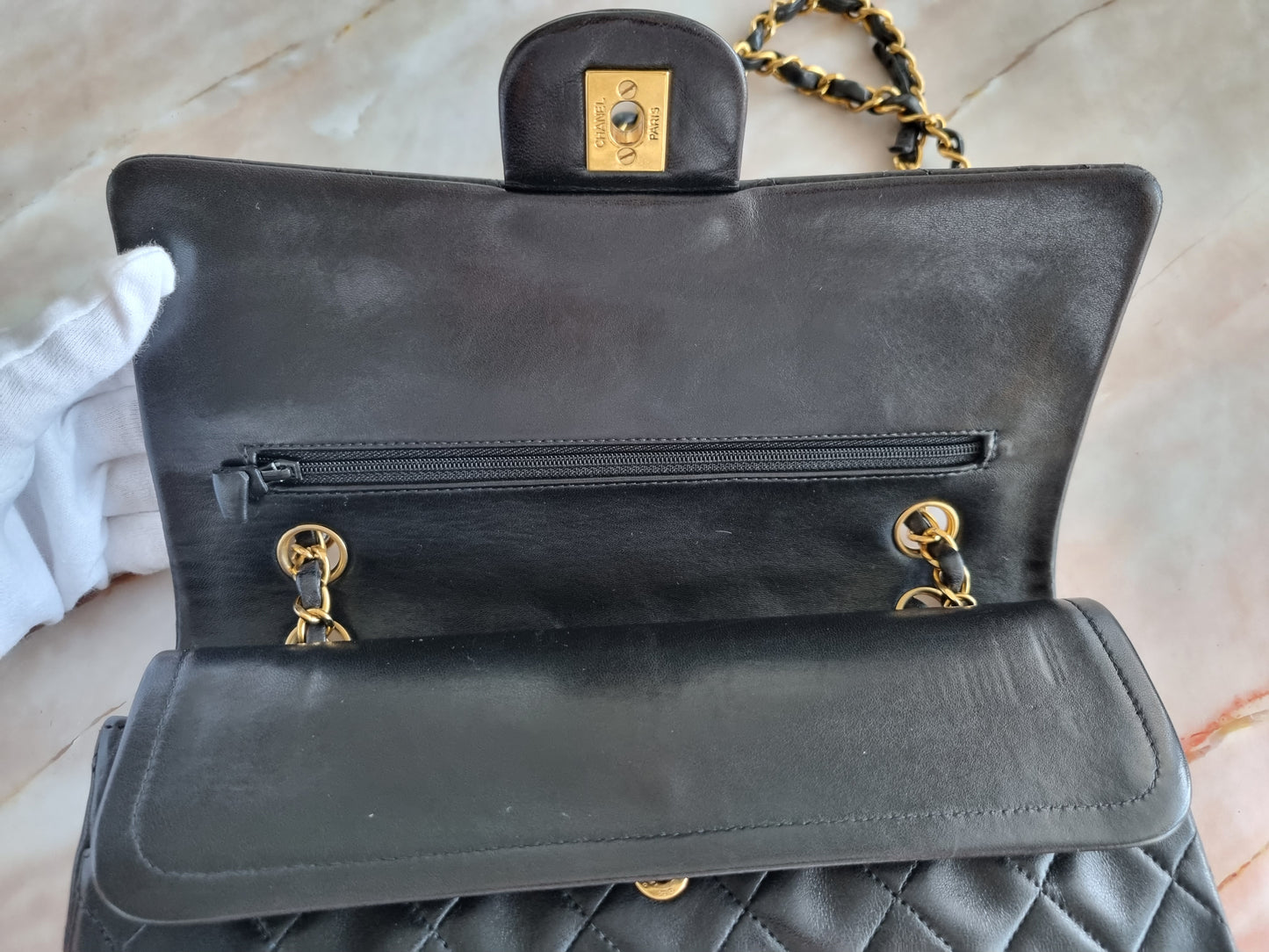 Chanel Classic Flap Medium - Vintage - Schwarz