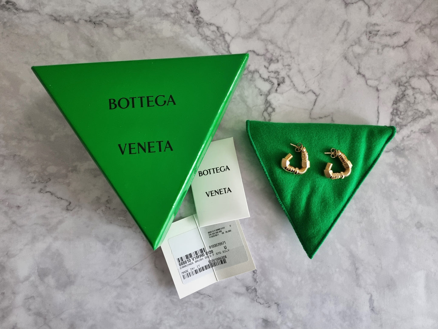 Bottega Veneta Ohrringe aus Silber - Vergoldet