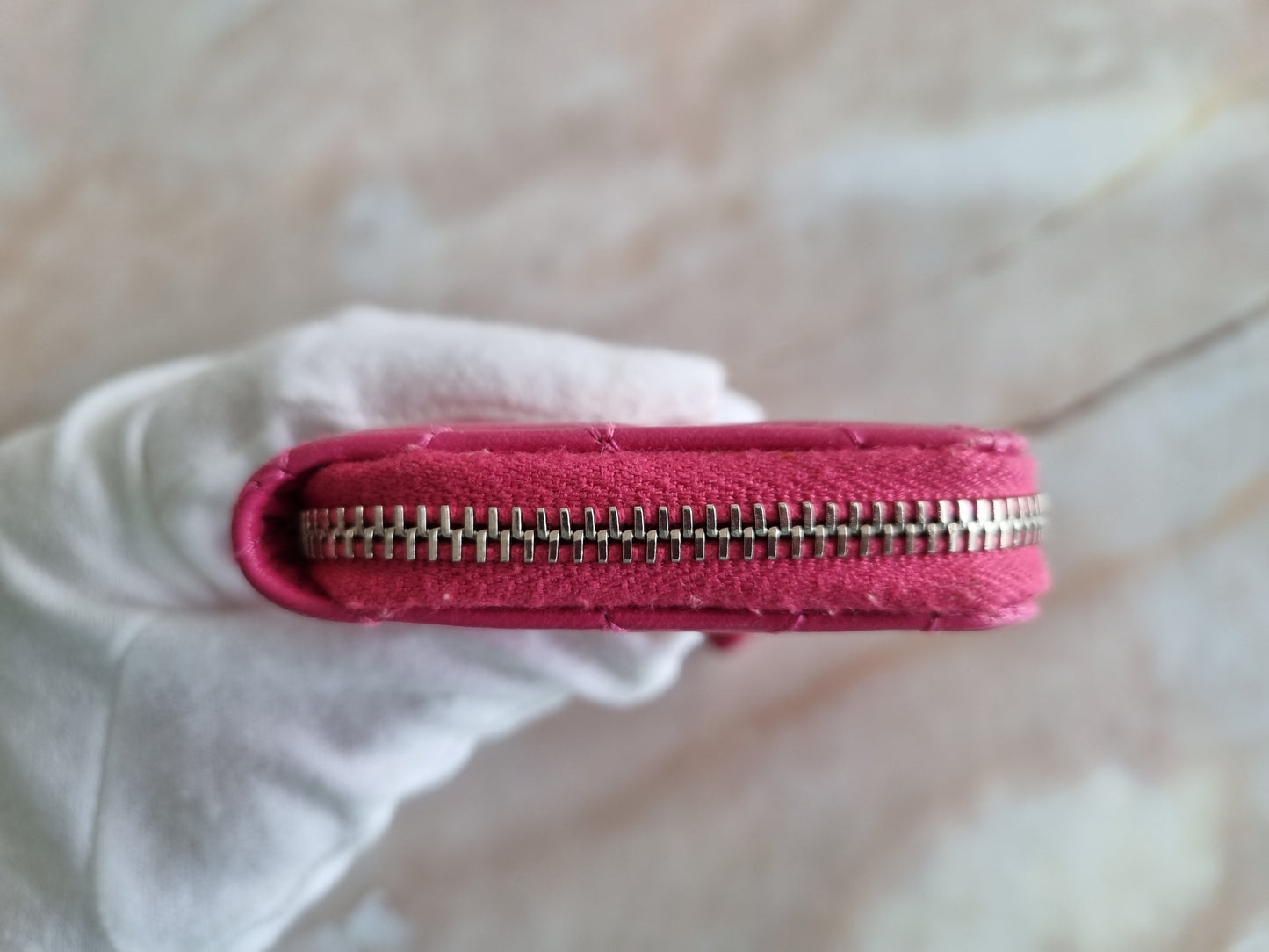 Chanel Schlüsseletui Camellia - Fuchsia/Pink