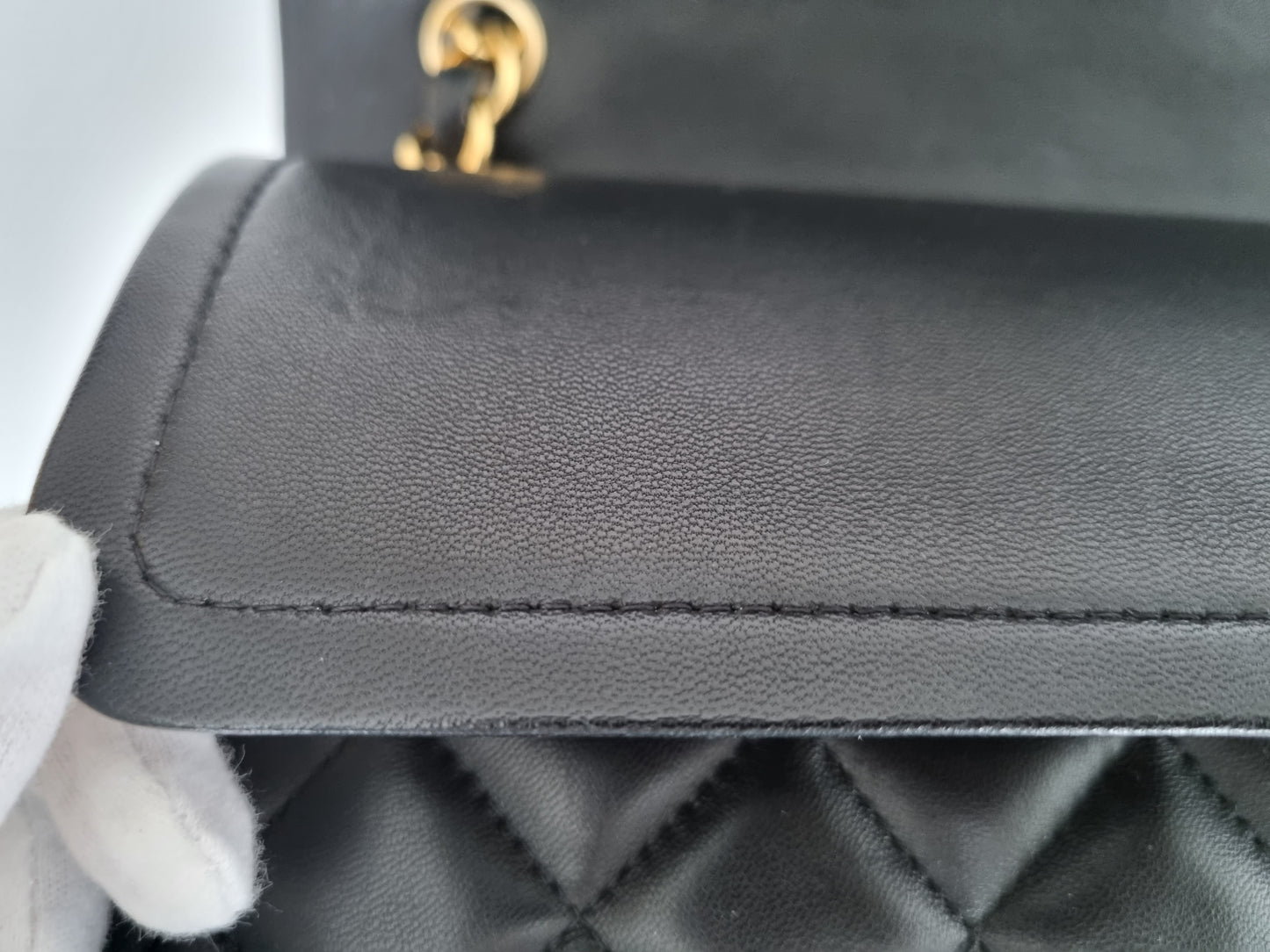 Chanel Jumbo Classic Double Flap - Schwarz - Lammleder mit Hardware in Gold