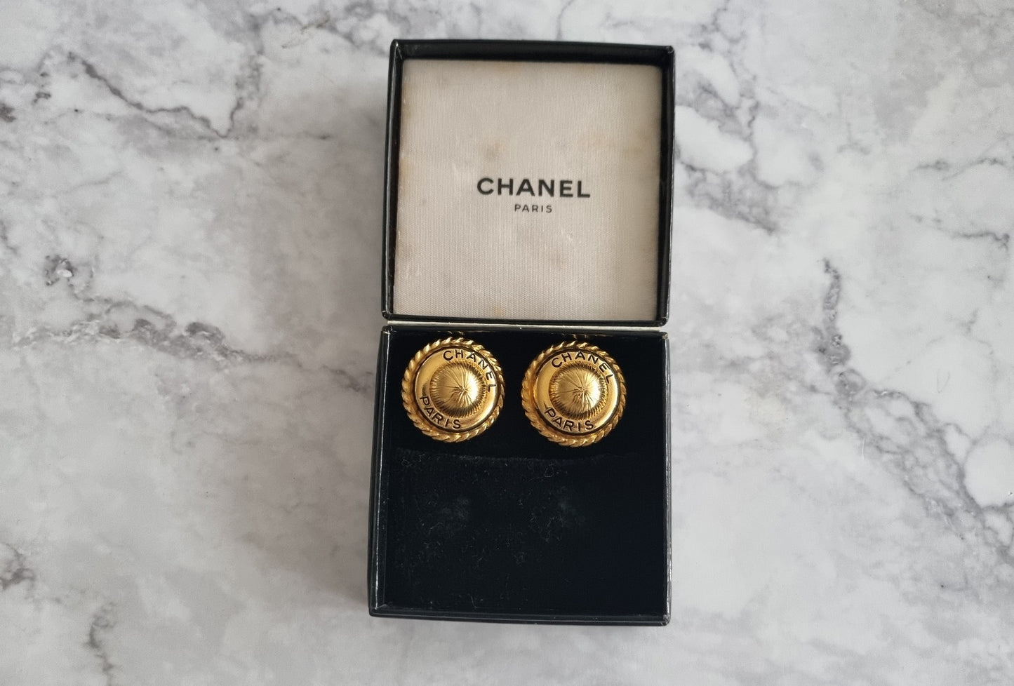 Chanel Ohrringe - Vintage Ohrclips 96P Kollektion - Gold