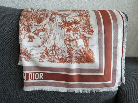 Dior Tuch/Schal aus Seide