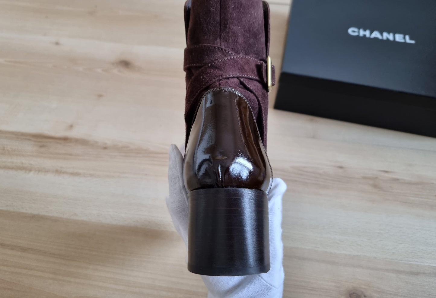 Chanel Stiefel aus Leder - Größe 36/37 - Braun