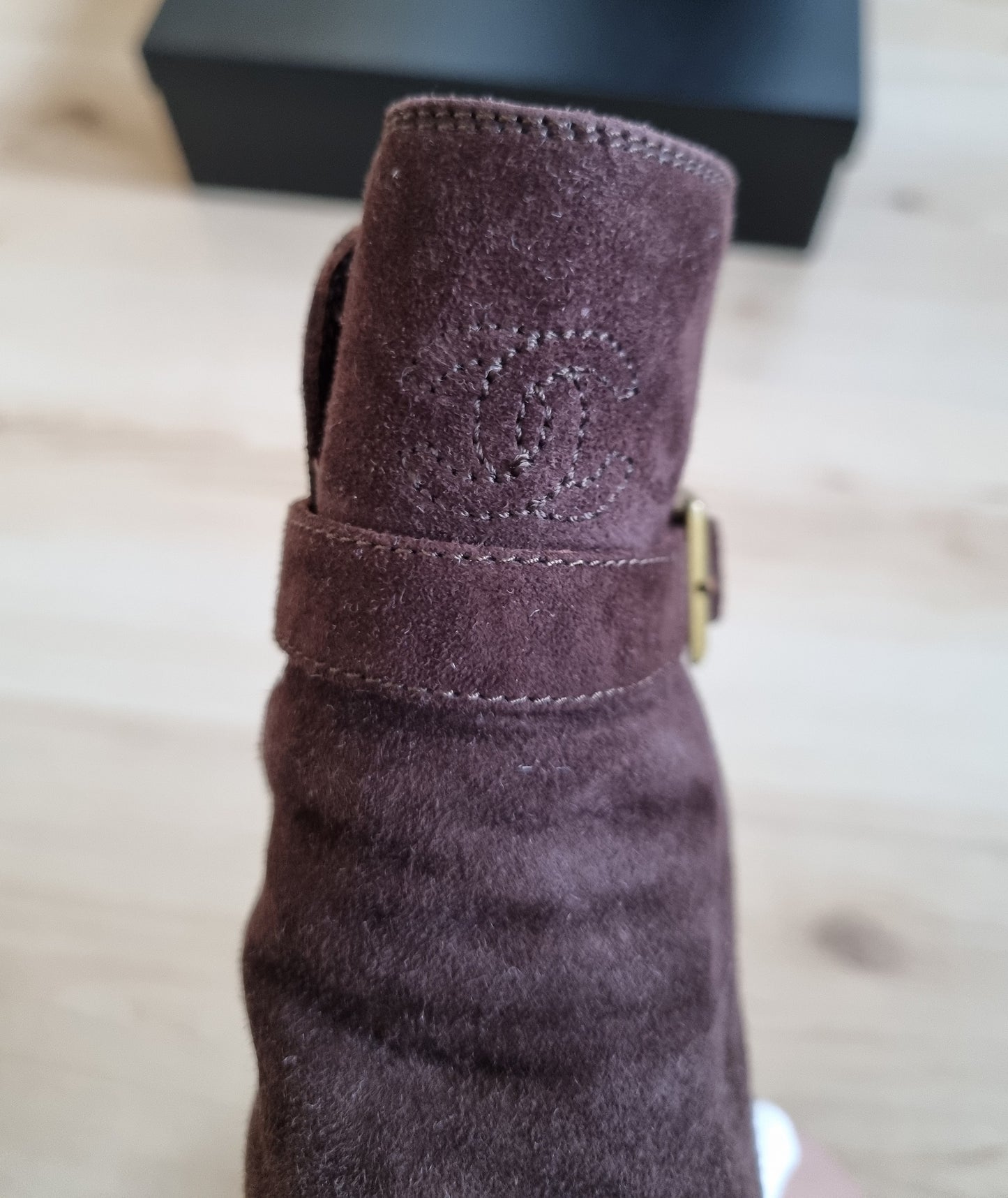 Chanel Stiefel aus Leder - Größe 36/37 - Braun