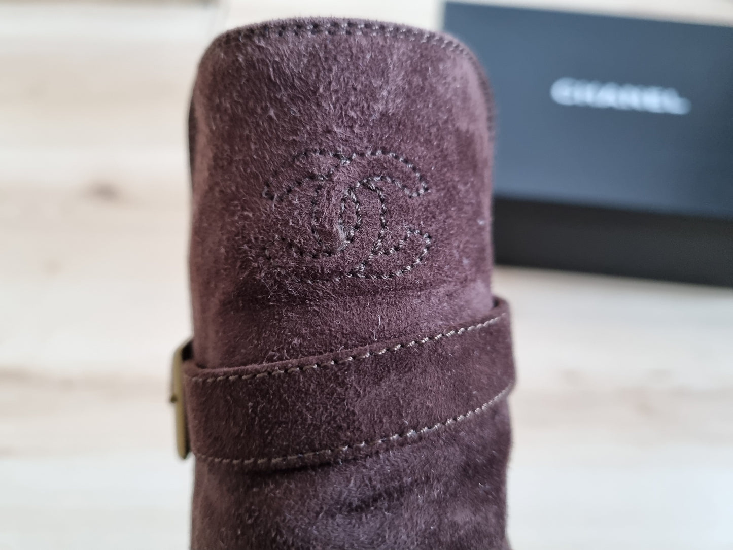 Chanel Stiefel aus Leder - Größe 36/37 - Braun