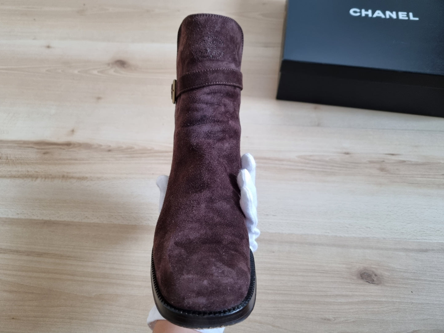 Chanel Stiefel aus Leder - Größe 36/37 - Braun